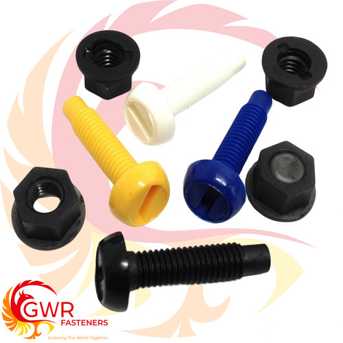 Plastic nylon screws - nylon, nuts