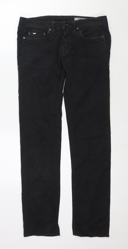 Gas mens black cotton - black, skinny