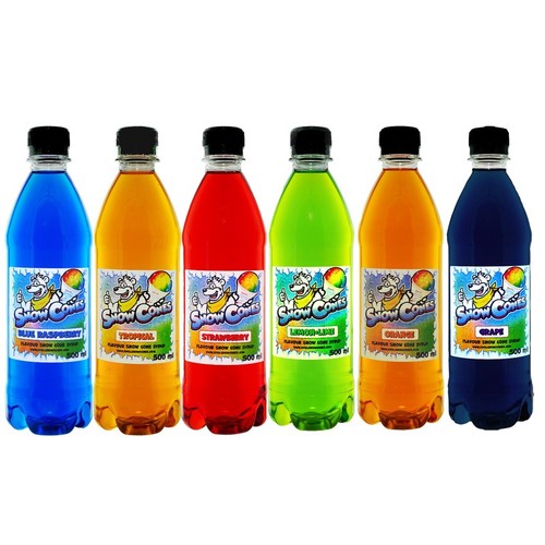 Slush puppy syrup snow - syrup, cone