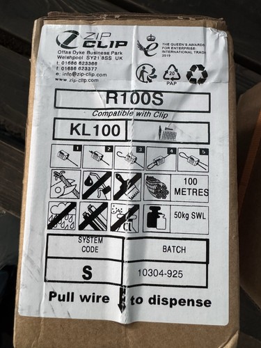Zip clip wire rope 100 - zip, meter