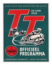 Vintage motorcycle race poster - race,