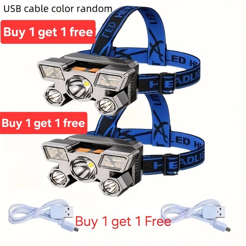 Head torch with adjustable - head, 5