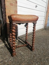 19th century oak stool with