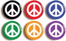 6 x CND PEACE SYMBOL SIXTIES