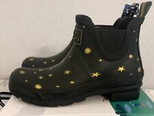 Joules Women  Wellibob  Ankle Wellies  - Black Stars - Adult 7 