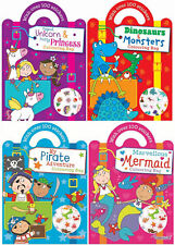 Colouring Sticker Bag Book - Kids Colour In Children Activity Boys Girls Crafts