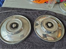 JAGUAR XJ6 SERIES  PAIR CHROMED WHEEL HUB CAPS