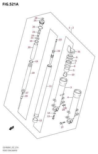 Suzuki genuine guide bush - suzuki,