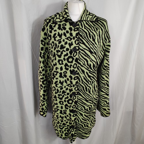 Zara lime green mixed animal - green,
