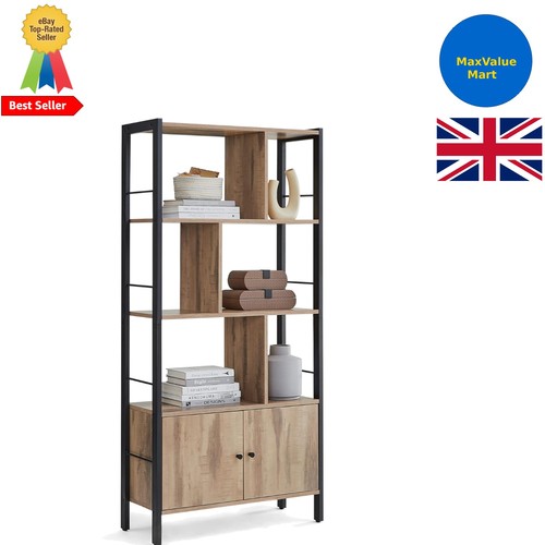 Large shelf storage bookcase - 4-shelf,