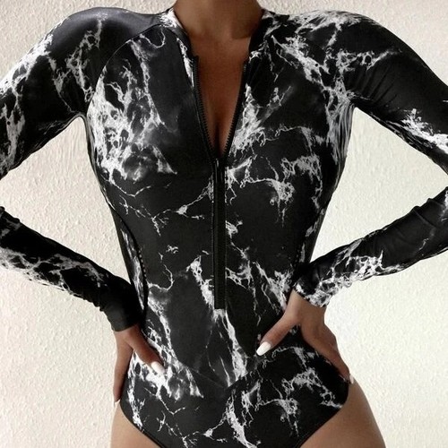 Ladies monokini zip neck - monokini,