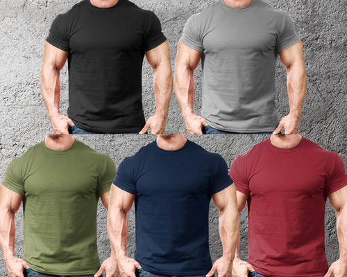Mens gym fit shirt plain - gym,