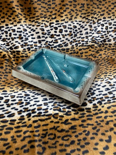 Pool table ceramic ash tray - ash,