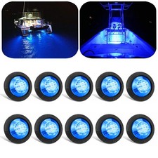 10 X Blue Round Marine Boat