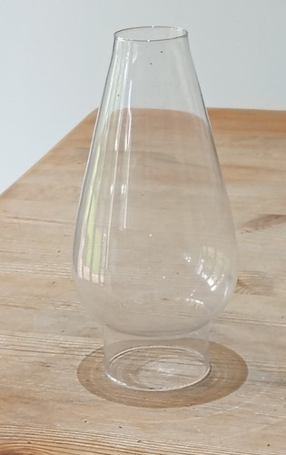 Glass chimney for - , lamp