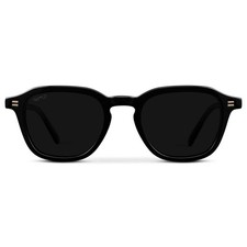 SILAS Polarised Square Sunglasses in Triple Black by WMP Eyewear