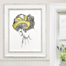Art Deco Woman Portrait Art