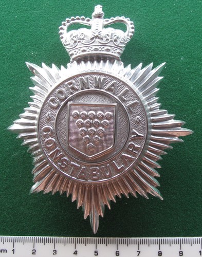 Cornwall constabulary helmet - constabulary,