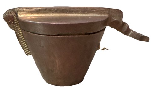 Antique brass nesting cup - antique,