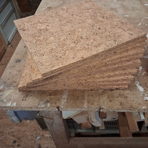 Thick cork tiles 12 - cork, 12"