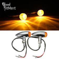 Chrome Motorcycle Bullet Turn