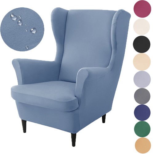 Wing chair cover stretch - chair,