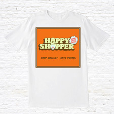 Happy Shopper T-Shirt. 80's /