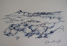 Ink Drawing St Ives Cornwall