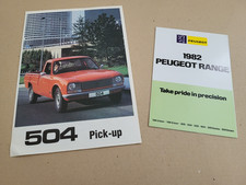 Peugeot 504 pickup brochure &