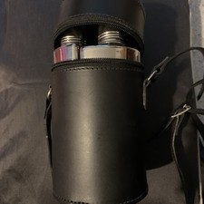 Glass Drinking Flask Cased