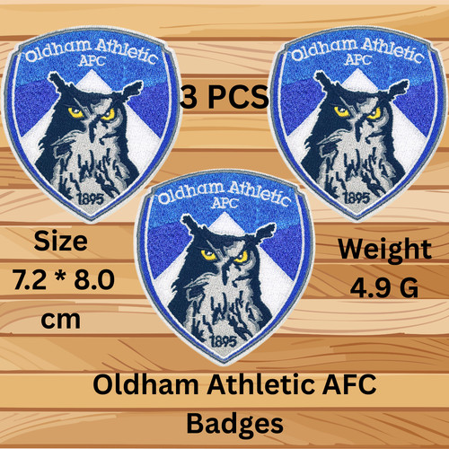 Embroidered oldham athletic - 3x,