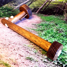 Toilet roll holder (mahogany