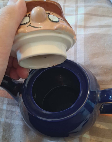 Tetley ceramic blue novelty - gb,