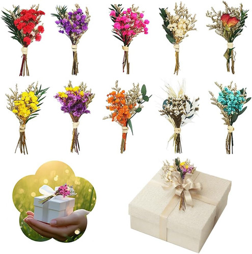 Mini dried flowers bouquet - dried,