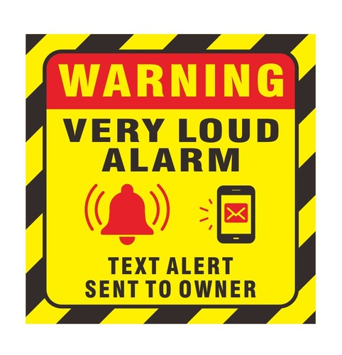 Alarm with text - text, owner