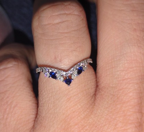 10k white gold curved - 10k, wedding