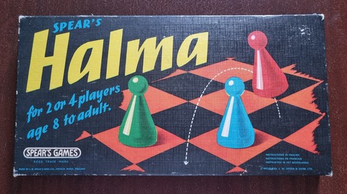 Vintage spears halma board - vintage,