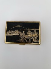 Japanese Damascene Musical Powder Compact