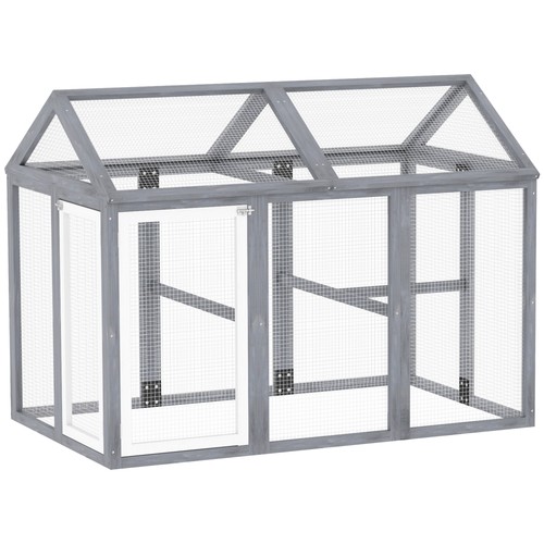 Pawhut chicken run wooden - chicken,