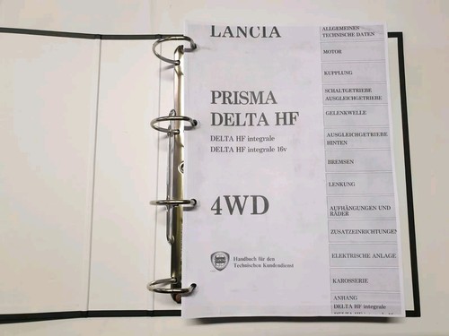 Workshop manual service - workshop, lancia