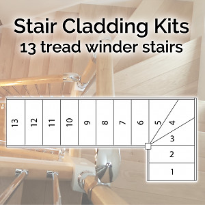 Oak stair cladding staircase - stair,
