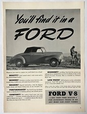 1939 magazine ad for 1940 Ford