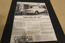 Original magazine advert: VAUXHALL VICTOR frame-ready wall-art 