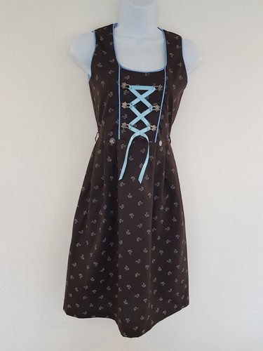 Vintage dress brown floral - vintage,