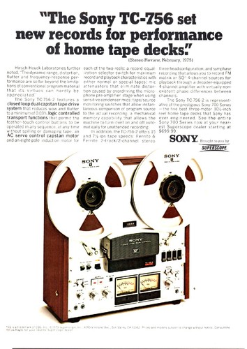 Sony 756 reel - sony, tc-756