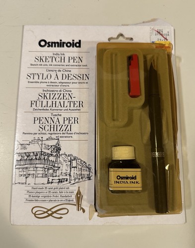Rare osmiroid sketch - osmiroid, pen