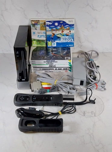 Nintendo wii console black - console,
