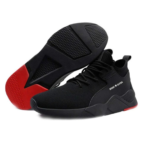 Mens safety trainers steel toe - steel,