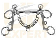 Uk Expert Pelham Comfort Barrel Bits, 10mm Horse Riding Myler Snaffle Action Bit