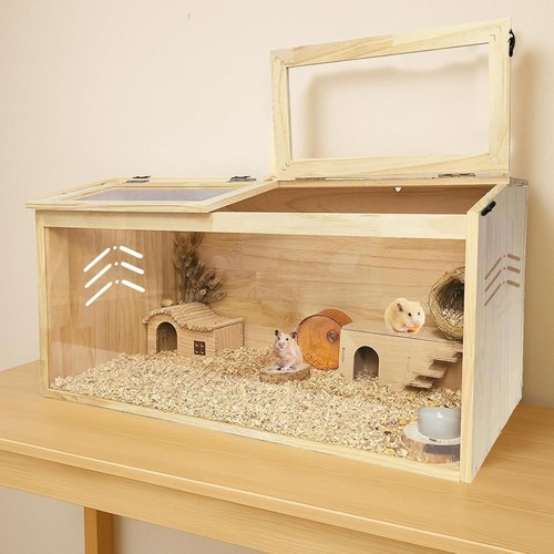 Wooden hamster cage 80x40cm - hamster,